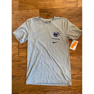 Nike Penn State Nittany Lions Dri-FIT Gray Heather T-Shirt Small NWT NCAA